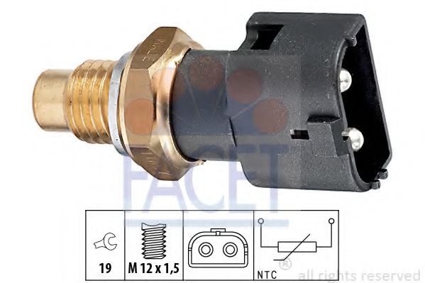 FACET 7.3109 Датчик, температура охлаждающей жидкости; Датчик, температура охлаждающей жидкости; Датчик, температура охлаждающей жидкости без кабеля для VOLVO 940 II (Вольво 940 2) FACET 7.3109 Датчик, температура охлаждающей жидкости; Датчик, температура охлаждающей жидкости; Датчик, температура охлаждающей жидкости без кабеля для VOLVO 940 II (Вольво 940 2)