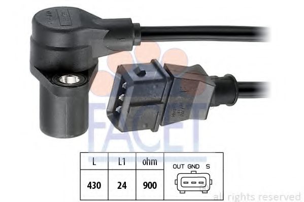 FACET 9.0156 Датчик импульсов; Датчик импульсов, маховик 146 D6. 000 для CITROËN JUMPY (CитроËн Джампи) FACET 9.0156 Датчик импульсов; Датчик импульсов, маховик 146 D6. 000 для CITROËN JUMPY (CитроËн Джампи)