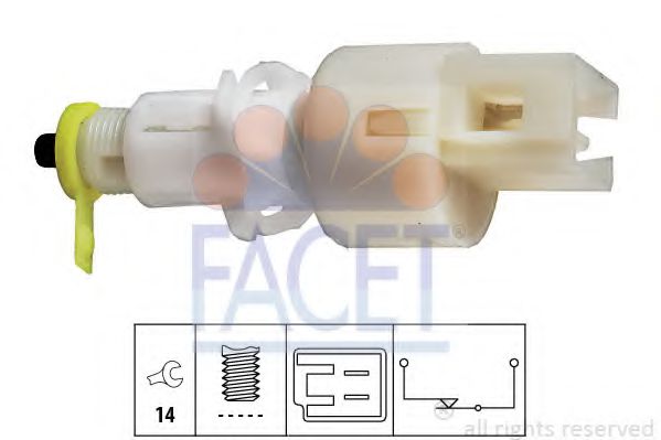FACET 7.1108 Выключатель фонаря сигнала торможения; Выключатель, привод сцепления (Tempomat) AR 67303 для LANCIA KAPPA SW (Лансиа/лянча Каппа св) FACET 7.1108 Выключатель фонаря сигнала торможения; Выключатель, привод сцепления (Tempomat) AR 67303 для LANCIA KAPPA SW (Лансиа/лянча Каппа св)
