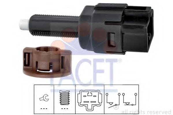 FACET 7.1261 Выключатель фонаря сигнала торможения для автомобилей с системой контроля за скоростью для HONDA CITY (Хонда Cитъ) FACET 7.1261 Выключатель фонаря сигнала торможения для автомобилей с системой контроля за скоростью для HONDA CITY (Хонда Cитъ)