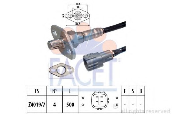 FACET 10.7380 Лямбда-зонд<br >3VZ-E 
