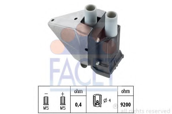 FACET 9.6217 Катушка зажигания M 111. 940 для MERCEDESBENZ (Мерседес бенц) FACET 9.6217 Катушка зажигания M 111. 940 для MERCEDESBENZ (Мерседес бенц)