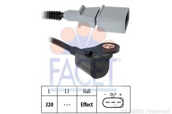 FACET 9.0605 Датчик, положение распределительного вала для SKODA LAURA (Шкода Лаура) FACET 9.0605 Датчик, положение распределительного вала для SKODA LAURA (Шкода Лаура)