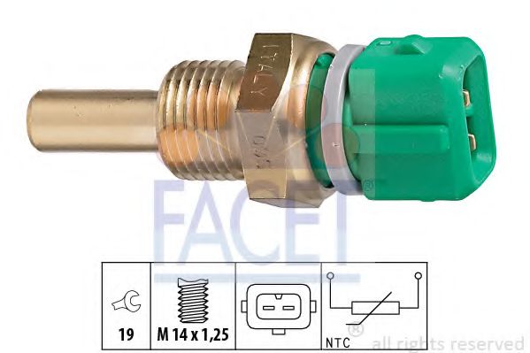FACET 7.3204 Датчик, температура охлаждающей жидкости; Датчик, температура охлаждающей жидкости; Датчик, температура охлаждающей жидкости 161A (XUD7) для CITROËN JUMPER (CитроËн Жумпэр) FACET 7.3204 Датчик, температура охлаждающей жидкости; Датчик, температура охлаждающей жидкости; Датчик, температура охлаждающей жидкости 161A (XUD7) для CITROËN JUMPER (CитроËн Жумпэр)