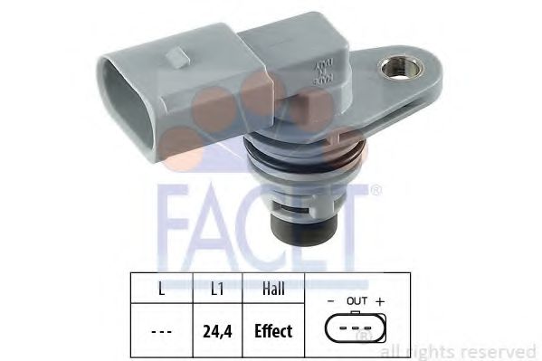 FACET 9.0368 Датчик, положение распределительного вала CAXA для VOLKSWAGEN POLO CLASSIC (Фольксваген Поло классик) FACET 9.0368 Датчик, положение распределительного вала CAXA для VOLKSWAGEN POLO CLASSIC (Фольксваген Поло классик)