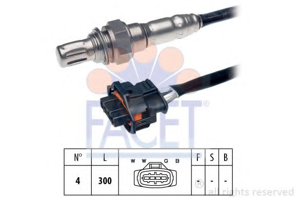 FACET 10.7114 Лямбда-зонд<br >к катализатору 