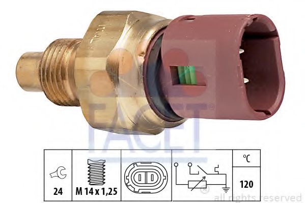 FACET 7.3522 Датчик, температура охлаждающей жидкости C3J 710 для RENAULT CLIO I (Рено Cлио и) FACET 7.3522 Датчик, температура охлаждающей жидкости C3J 710 для RENAULT CLIO I (Рено Cлио и)