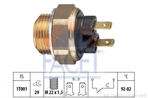 FACET 7.5016 Термовыключатель, вентилятор радиатора 800 705 для RENAULT SUPER 5 (Рено Супэр 5) FACET 7.5016 Термовыключатель, вентилятор радиатора 800 705 для RENAULT SUPER 5 (Рено Супэр 5)
