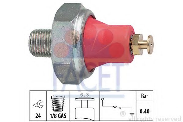 FACET 7.0016 Датчик давления масла 4 JG2TC для MAZDA 626 II (Мазда 626 2) FACET 7.0016 Датчик давления масла 4 JG2TC для MAZDA 626 II (Мазда 626 2)