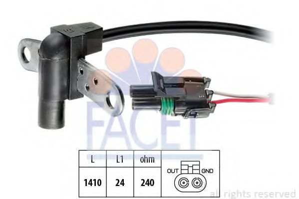 FACET 9.0011 Датчик импульсов; Датчик импульсов, маховик T00015161 для RENAULT ESPACE I (Рено Эспаcэ и) FACET 9.0011 Датчик импульсов; Датчик импульсов, маховик T00015161 для RENAULT ESPACE I (Рено Эспаcэ и)
