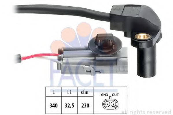 FACET 9.0328 Датчик импульсов; Датчик импульсов, маховик F4R 760 для RENAULT (Рено) FACET 9.0328 Датчик импульсов; Датчик импульсов, маховик F4R 760 для RENAULT (Рено)