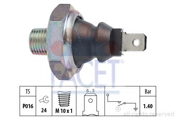 FACET 7.0051 Датчик давления масла Монтаж для VOLKSWAGEN SCIROCCO (Фольксваген Сcироccо) FACET 7.0051 Датчик давления масла Монтаж для VOLKSWAGEN SCIROCCO (Фольксваген Сcироccо)