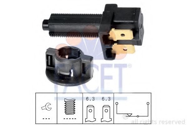 FACET 7.1041 Выключатель фонаря сигнала торможения GSH для FORD FIESTA (Форд Фиэста) FACET 7.1041 Выключатель фонаря сигнала торможения GSH для FORD FIESTA (Форд Фиэста)