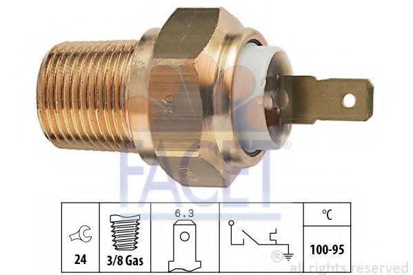 FACET 7.5276 Термовыключатель, вентилятор радиатора ED 10 K для DAIHATSU CUORE IV (Дайхатсу Cуорэ иv) FACET 7.5276 Термовыключатель, вентилятор радиатора ED 10 K для DAIHATSU CUORE IV (Дайхатсу Cуорэ иv)