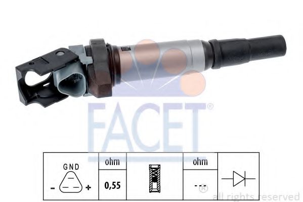 FACET 9.6507 Катушка зажигания для BMW (Бмв) FACET 9.6507 Катушка зажигания для BMW (Бмв)