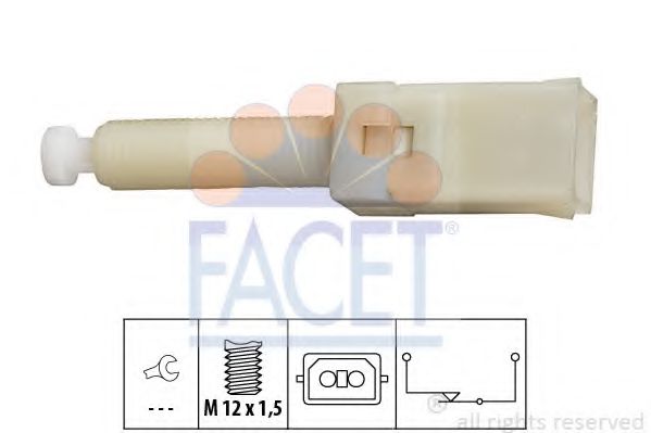FACET 7.1087 Выключатель фонаря сигнала торможения EP для AUDI 90 (Ауди 90) FACET 7.1087 Выключатель фонаря сигнала торможения EP для AUDI 90 (Ауди 90)