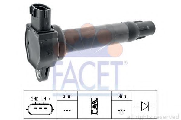 FACET 9.6397 Катушка зажигания 4B10 для MITSUBISHI LANCER (Митсубиши/митсубиси Ланcэр) FACET 9.6397 Катушка зажигания 4B10 для MITSUBISHI LANCER (Митсубиши/митсубиси Ланcэр)