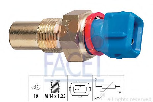 FACET 7.3113 Датчик, температура масла; Датчик, температура охлаждающей жидкости; Датчик, температура масла; Датчик, температура охлаждающей жидкости; Датчик, температура охлаждающей жидкости красный для PEUGEOT 309 II (Пежо 309 2) FACET 7.3113 Датчик, температура масла; Датчик, температура охлаждающей жидкости; Датчик, температура масла; Датчик, температура охлаждающей жидкости; Датчик, температура охлаждающей жидкости красный для PEUGEOT 309 II (Пежо 309 2)
