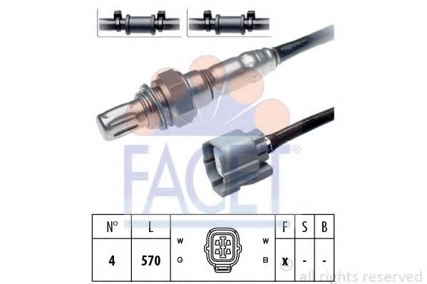 FACET 10.7492 Лямбда-зонд<br >перед катализатором 