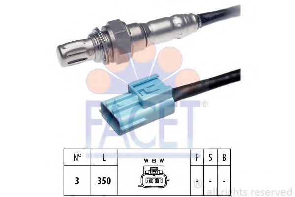 FACET 10.7624 Лямбда-зонд<br >перед катализатором 