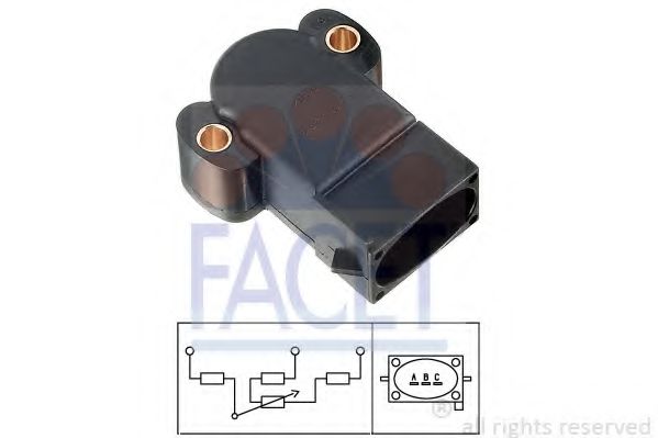 FACET 10.5064 Датчик, положение дроссельной заслонки RDB для FORD FIESTA (Форд Фиэста) FACET 10.5064 Датчик, положение дроссельной заслонки RDB для FORD FIESTA (Форд Фиэста)