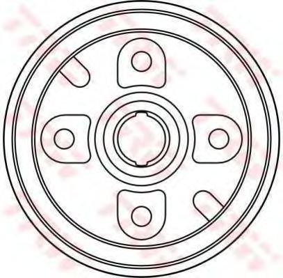 TRW DB4253 Тормозной барабан для DAIHATSU CUORE II (Дайхатсу Cуорэ 2) TRW DB4253 Тормозной барабан для DAIHATSU CUORE II (Дайхатсу Cуорэ 2)