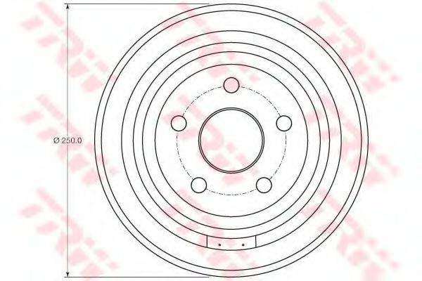 TRW DB4407 Тормозной барабан для CHRYSLER PT CRUISER (Крайслер Пт cруисэр) TRW DB4407 Тормозной барабан для CHRYSLER PT CRUISER (Крайслер Пт cруисэр)