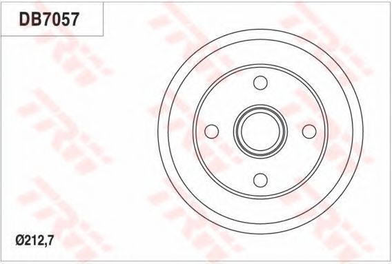 TRW DB7057 Тормозной барабан для GEELY MR (Джили Мр) TRW DB7057 Тормозной барабан для GEELY MR (Джили Мр)