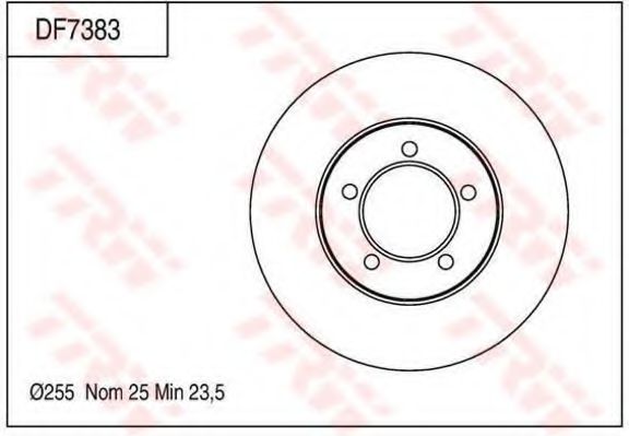 TRW DF7383 Тормозной диск для TOYOTA TAMARAW FX (Тойота/тоета Тамарав инфинити фх) TRW DF7383 Тормозной диск для TOYOTA TAMARAW FX (Тойота/тоета Тамарав инфинити фх)