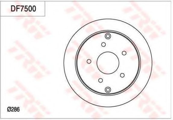 TRW DF7500 Тормозной диск для CHEVROLET (Шевроле) TRW DF7500 Тормозной диск для CHEVROLET (Шевроле)