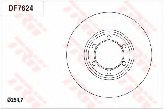 TRW DF7624 Тормозной диск для MITSUBISHI FORTE (Митсубиши/митсубиси Фортэ) TRW DF7624 Тормозной диск для MITSUBISHI FORTE (Митсубиши/митсубиси Фортэ)
