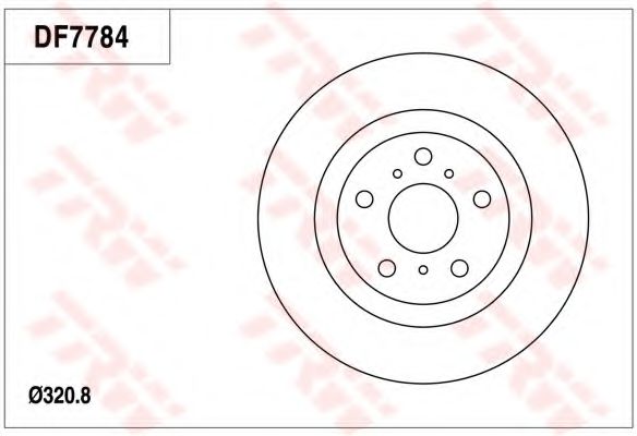 TRW DF7784 Тормозной диск для HOLDEN (Холдэн) TRW DF7784 Тормозной диск для HOLDEN (Холдэн)