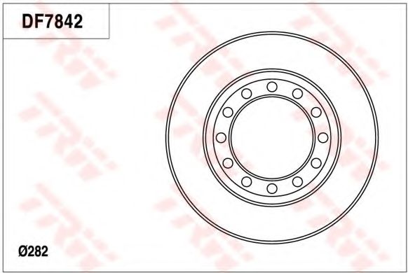 TRW DF7842 Тормозной диск для ISUZU ELF (Исузу Элф) TRW DF7842 Тормозной диск для ISUZU ELF (Исузу Элф)