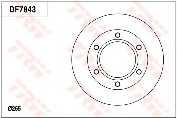 TRW DF7843 Тормозной диск для ISUZU ELF (Исузу Элф) TRW DF7843 Тормозной диск для ISUZU ELF (Исузу Элф)