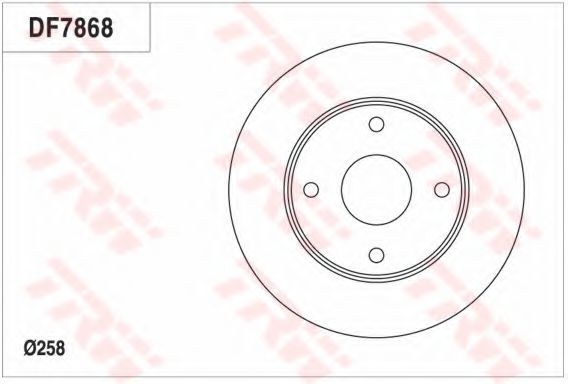 TRW DF7868 Тормозной диск для CHERY E5 (Чери Э5) TRW DF7868 Тормозной диск для CHERY E5 (Чери Э5)