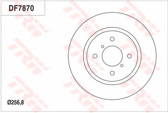 TRW DF7870 Тормозной диск для CHERY QIYUN 1 (Чери Qиюн 1) TRW DF7870 Тормозной диск для CHERY QIYUN 1 (Чери Qиюн 1)