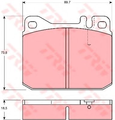 TRW GDB1103 Тормозные колодки для VOLKSWAGEN LT 28-50 (Фольксваген Лт 28-50) TRW GDB1103 Тормозные колодки для VOLKSWAGEN LT 28-50 (Фольксваген Лт 28-50)