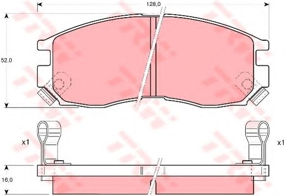 TRW GDB1128 Тормозные колодки для MITSUBISHI ETERNA IV (Митсубиши/митсубиси Этэрна иv) TRW GDB1128 Тормозные колодки для MITSUBISHI ETERNA IV (Митсубиши/митсубиси Этэрна иv)