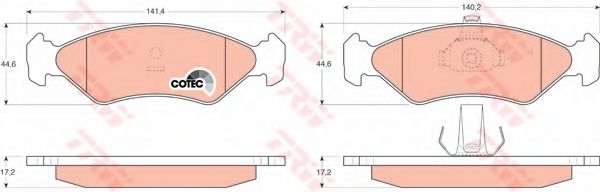 TRW GDB1221 Тормозные колодки для MAZDA SOHO III (Мазда Сохо 3) TRW GDB1221 Тормозные колодки для MAZDA SOHO III (Мазда Сохо 3)