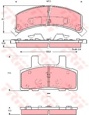 TRW GDB1273 Тормозные колодки для CHEVROLET TAHOE (Шевроле Тахоэ) TRW GDB1273 Тормозные колодки для CHEVROLET TAHOE (Шевроле Тахоэ)