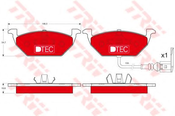 TRW GDB1386DTE Тормозные колодки для VOLKSWAGEN GOLF V (Фольксваген Гольф 5) TRW GDB1386DTE Тормозные колодки для VOLKSWAGEN GOLF V (Фольксваген Гольф 5)