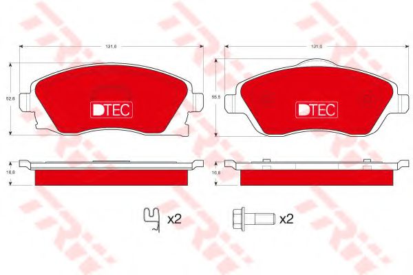 TRW GDB1570DTE Тормозные колодки для OPEL VITA C (Опель Vита c) TRW GDB1570DTE Тормозные колодки для OPEL VITA C (Опель Vита c)