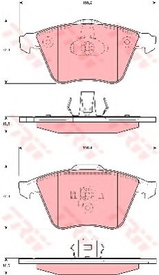 TRW GDB1607 Тормозные колодки для VOLVO S40 II (Вольво S40 2) TRW GDB1607 Тормозные колодки для VOLVO S40 II (Вольво S40 2)