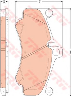 TRW GDB1863 Комплект тормозных колодок, дисковый тормоз 