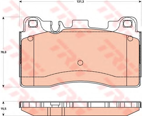 TRW GDB1906 Комплект тормозных колодок, дисковый тормоз 
