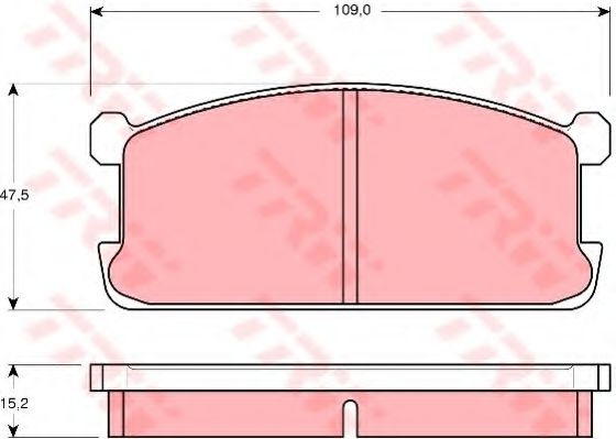 TRW GDB194 Тормозные колодки для MITSUBISHI SAPPORO (Митсубиши/митсубиси Саппоро) TRW GDB194 Тормозные колодки для MITSUBISHI SAPPORO (Митсубиши/митсубиси Саппоро)