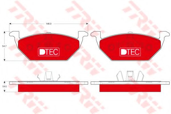 TRW GDB1984DTE Тормозные колодки для VOLKSWAGEN (Фольксваген) TRW GDB1984DTE Тормозные колодки для VOLKSWAGEN (Фольксваген)