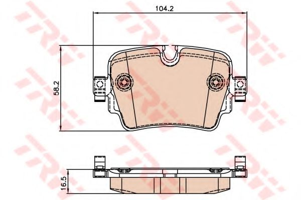 TRW GDB2066 Тормозные колодки для JAGUAR F-TYPE (Ягуар Ф-тъпэ) TRW GDB2066 Тормозные колодки для JAGUAR F-TYPE (Ягуар Ф-тъпэ)