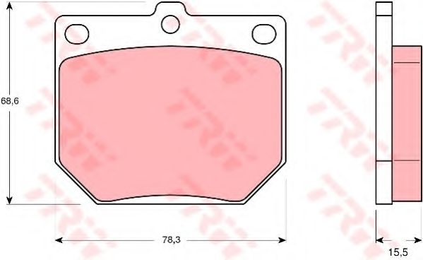 TRW GDB232 Тормозные колодки для TOYOTA CORONA (Тойота/тоета Cорона) TRW GDB232 Тормозные колодки для TOYOTA CORONA (Тойота/тоета Cорона)