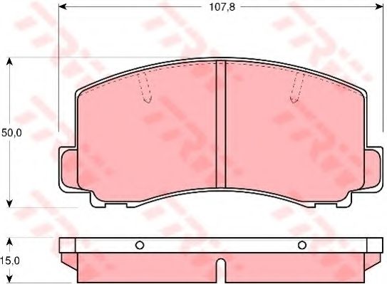 TRW GDB312 Тормозные колодки для MITSUBISHI TREDIA (Митсубиши/митсубиси Трэдиа) TRW GDB312 Тормозные колодки для MITSUBISHI TREDIA (Митсубиши/митсубиси Трэдиа)